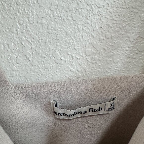 Abercrombie & Fitch Crepe Sweetheart Bodysuit Cream Beige Top Ivory XS - Picture 6 of 6